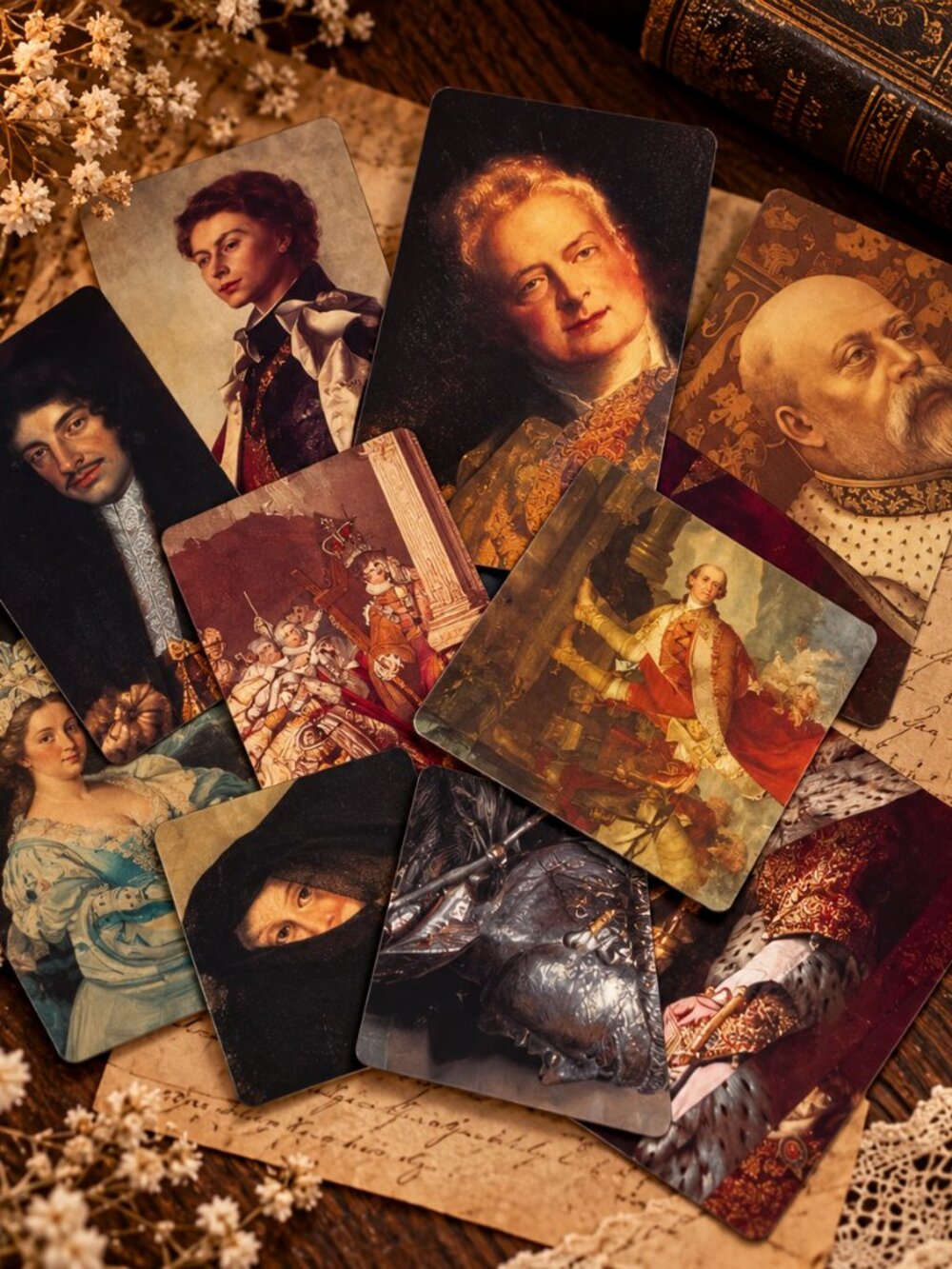 Vintage FAX-PAX British Kings & Queens Historical Portrait Card Set